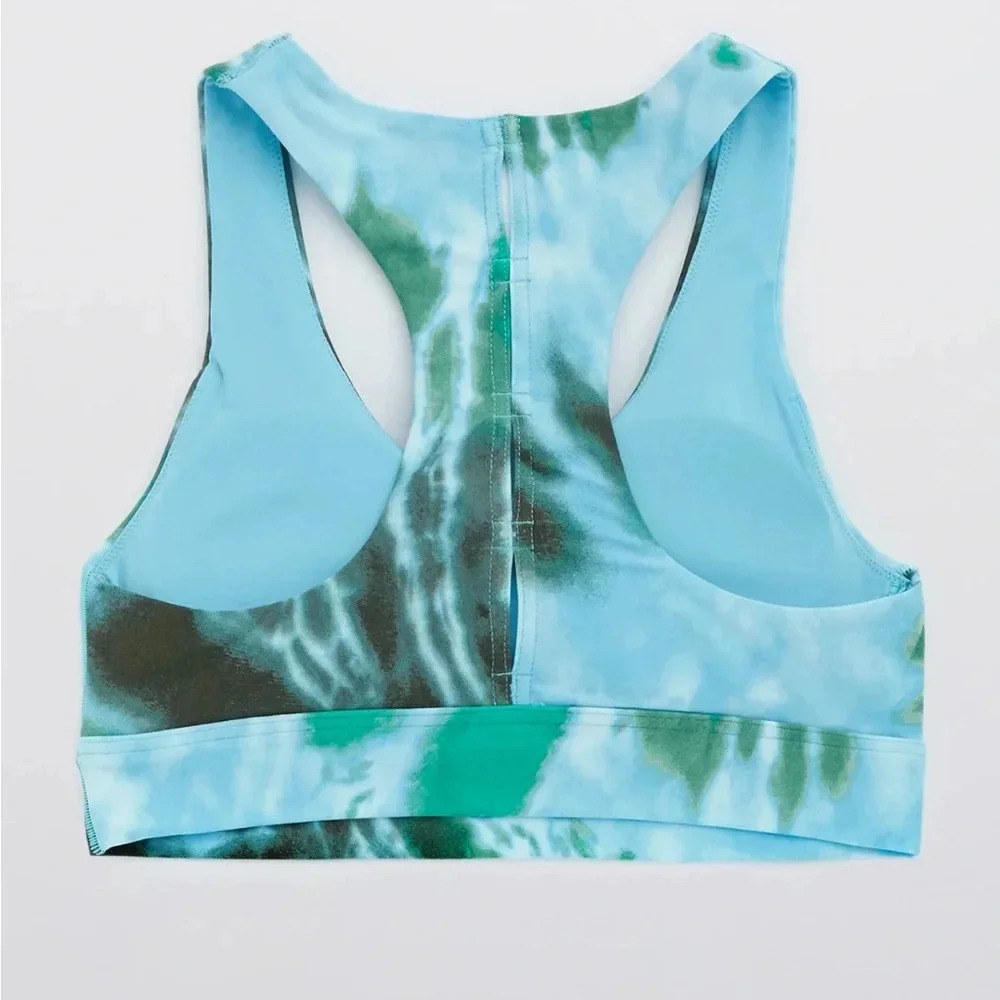 AE aerie OFFLINE Real Me Tie Dye Keyhole Sports Bra Size XS - Picture 4 of 13
